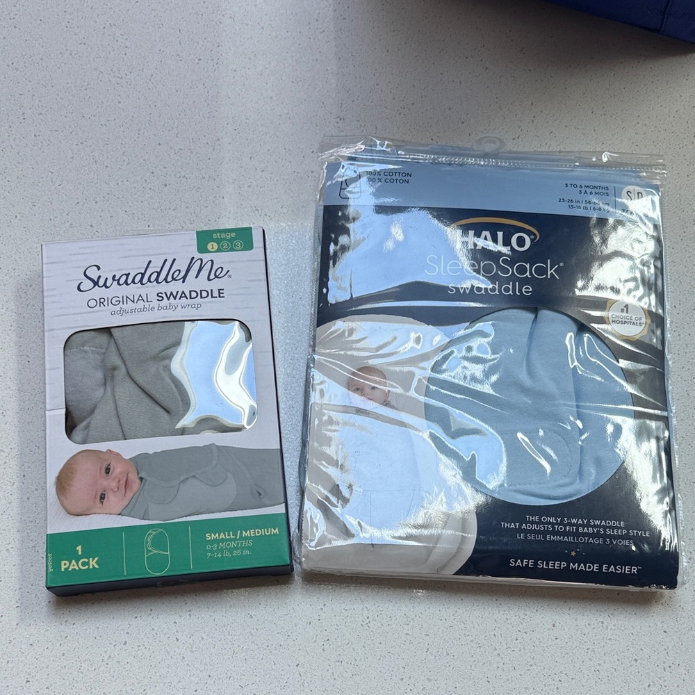 Halo SleepSack Swaddle in Soft Blue
